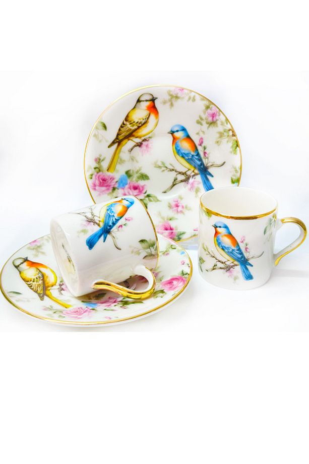 2 KİŞİLİK BIRD KAHVE FİNCAN TAKIMI - 4