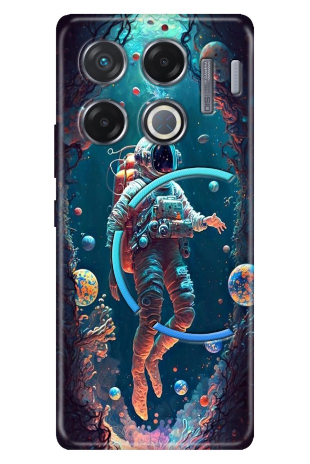Infinix Gt 20 Pro Case Colorful Flexible Silicone Themed Patterned Tpu Astronaut