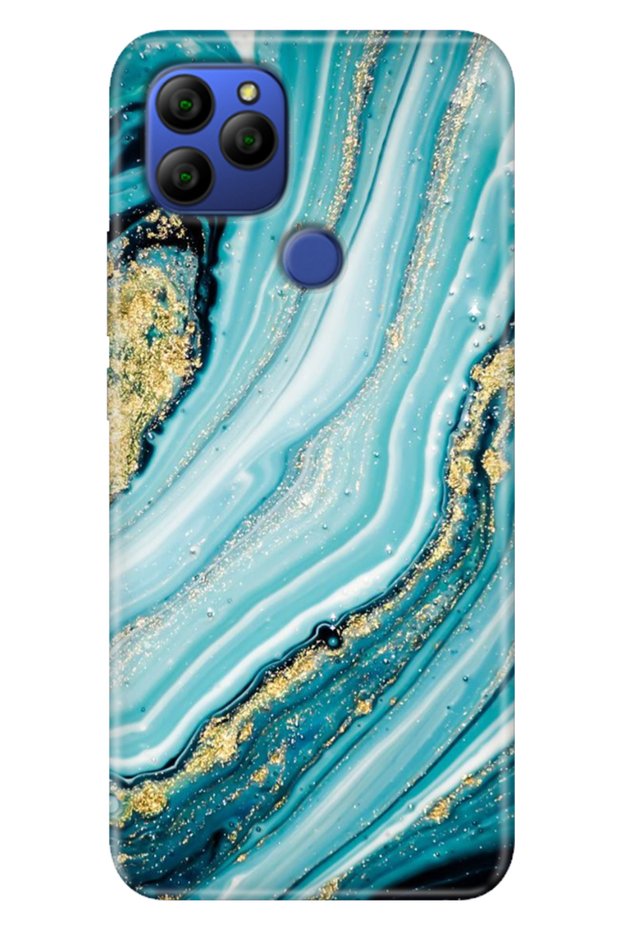 General Mobile Gm 21 G310 Case Printed Silicone Case Silvery Stone