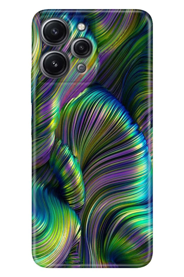 Xiaomi Redmi 12 Case Colorful Patterned Print Silicone Uv Holographic
