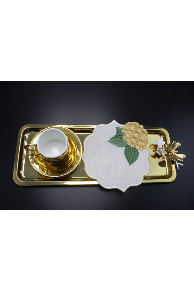 Hydrangea Patterned Cocktail Napkin - 3