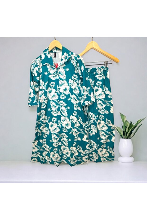 Princess Cut Kurti with Pocket and Plazzo ( 2pcs set)