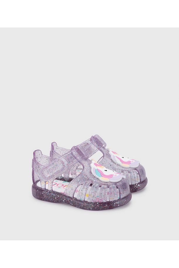 Yeni Tobby Unicornio Simli Lila/Malva Çocuk Sandalet S10341 - 2
