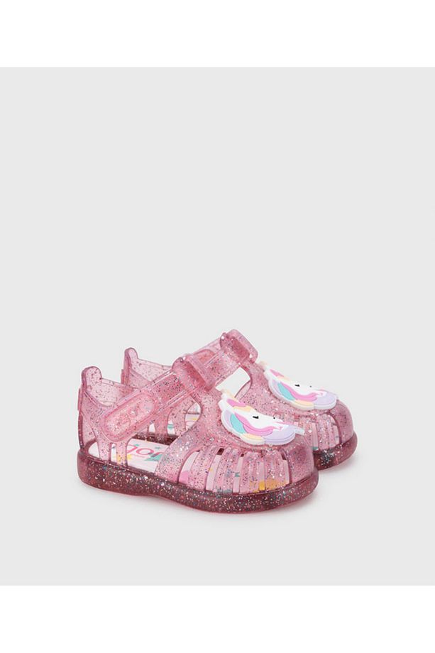 Yeni Tobby Unicornio Simli Fuşya Çocuk Sandalet S10341 - 2