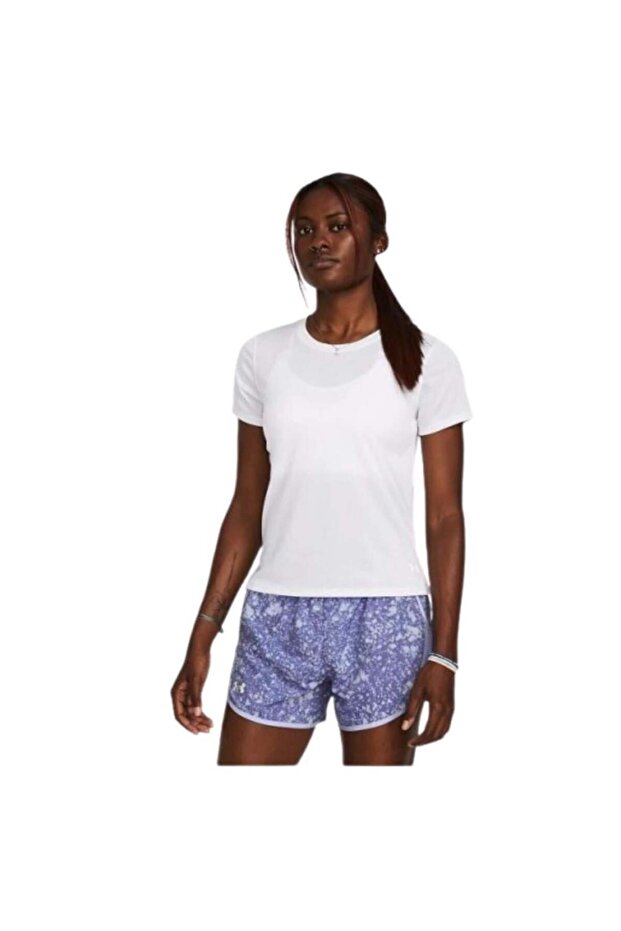 Ua Launch Shortsleeve 1382434-100 White T-Shirt