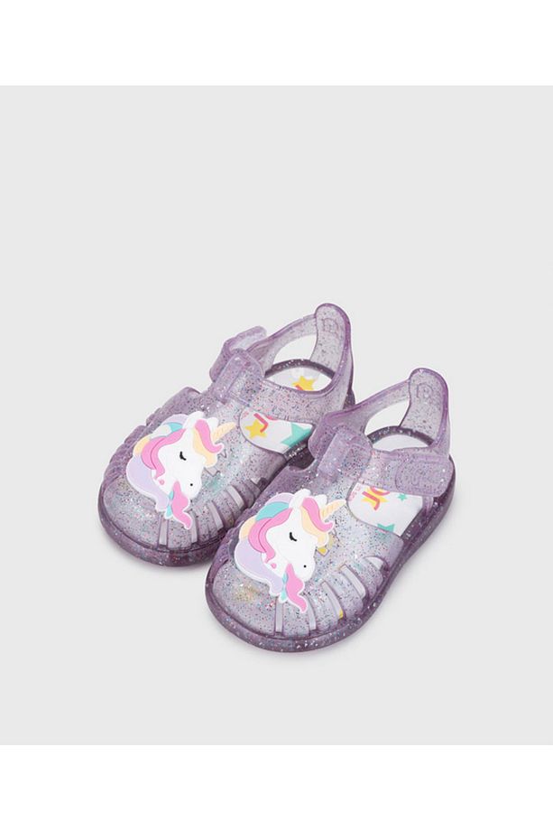 Yeni Tobby Unicornio Simli Lila/Malva Çocuk Sandalet S10341 - 1