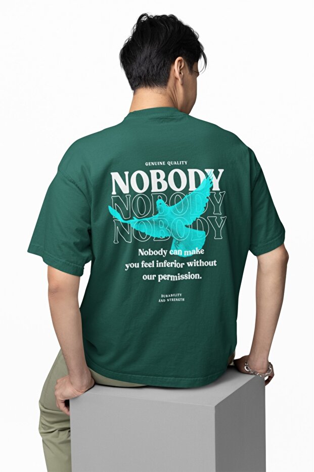Men/Women -Nobody Can Make- Transfer Printed Round Neck Short Sleeve Tee