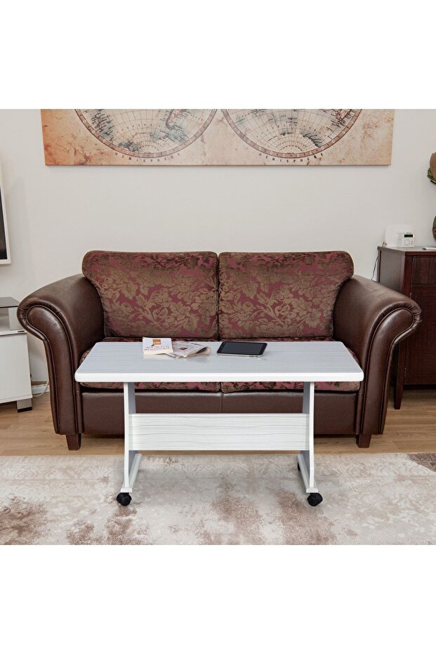 ELİUSTA TEKERLEKLİ MDF MASA ORTA SEHPA - 1