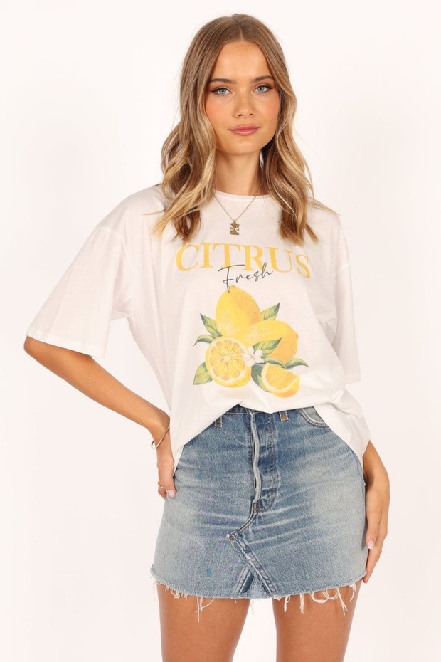 Oversized Short-Sleeve Printed T-Shirt