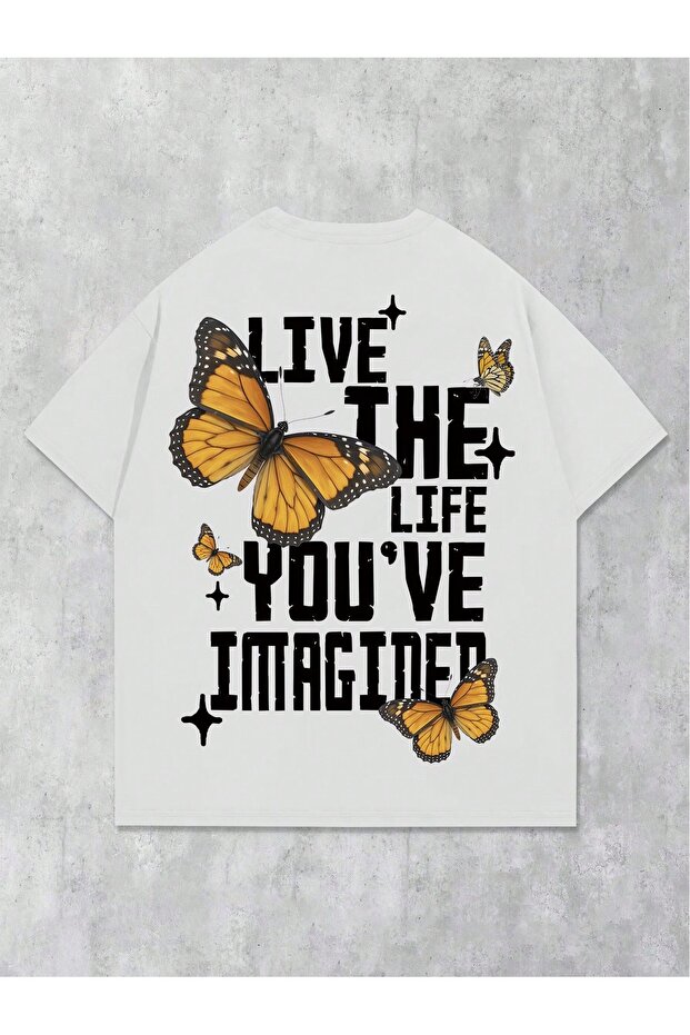 Oversize Cut Short Sleeve Printed T-Shirt