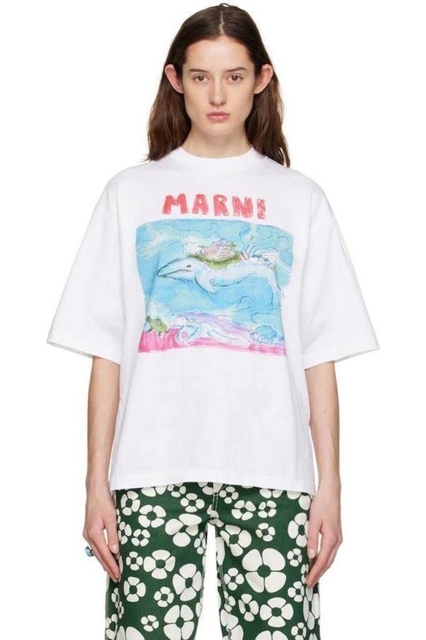 Oversize Cut Short Sleeve Printed T-Shirt