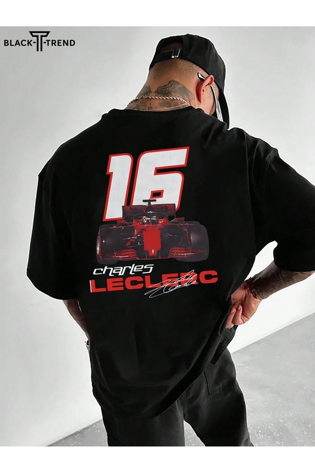 Oversize Cut Short Sleeve Printed T-Shirt