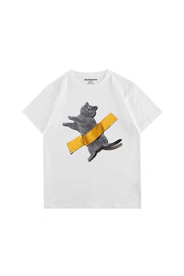 Oversize Cut Short Sleeve Printed T-Shirt