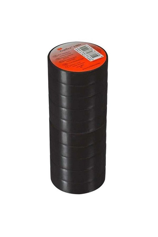 Temflex 1300e Siyah 10'lu Paket Pvc Izole Bant 0.13x19x0.1m - 3