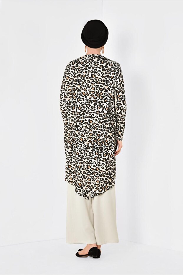 4918 موديل تونيك منقوش بنقشة الفهد - 3