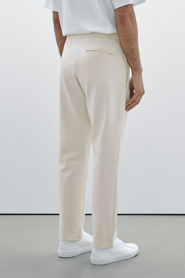 Pamuk karışımlı jogger fit pantolon - 4