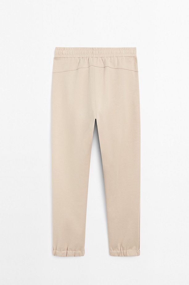 Pamuk karışımlı jogger fit pantolon - 7
