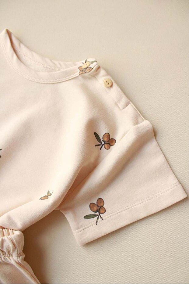 Olive Printed Shorts Set - 8