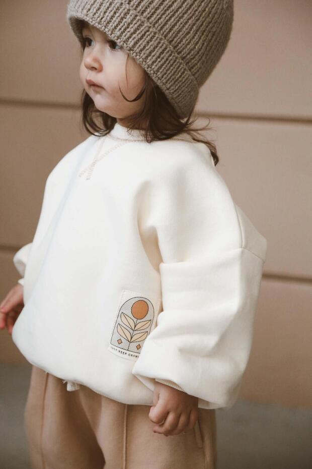 Karyoka Stitching Fleece Tracksuit Set 1-5 Years
