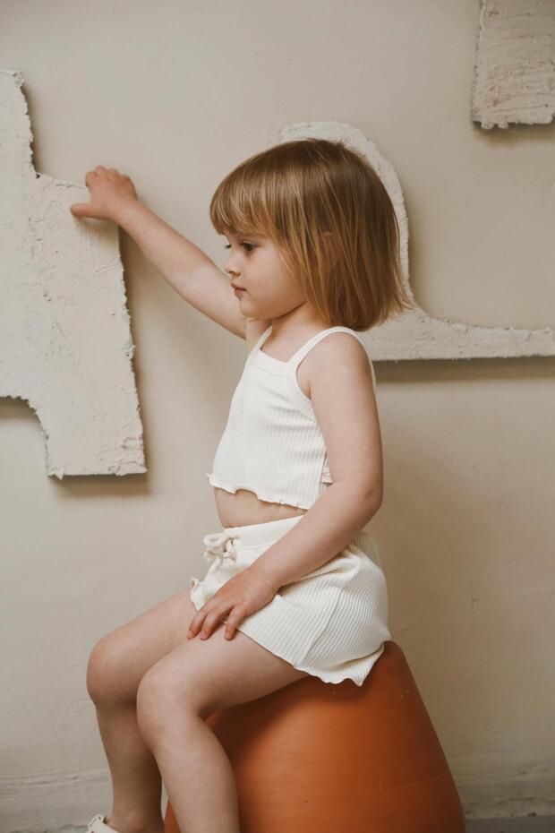 Seashell Patterned Crop Top and Shorts Set - 7