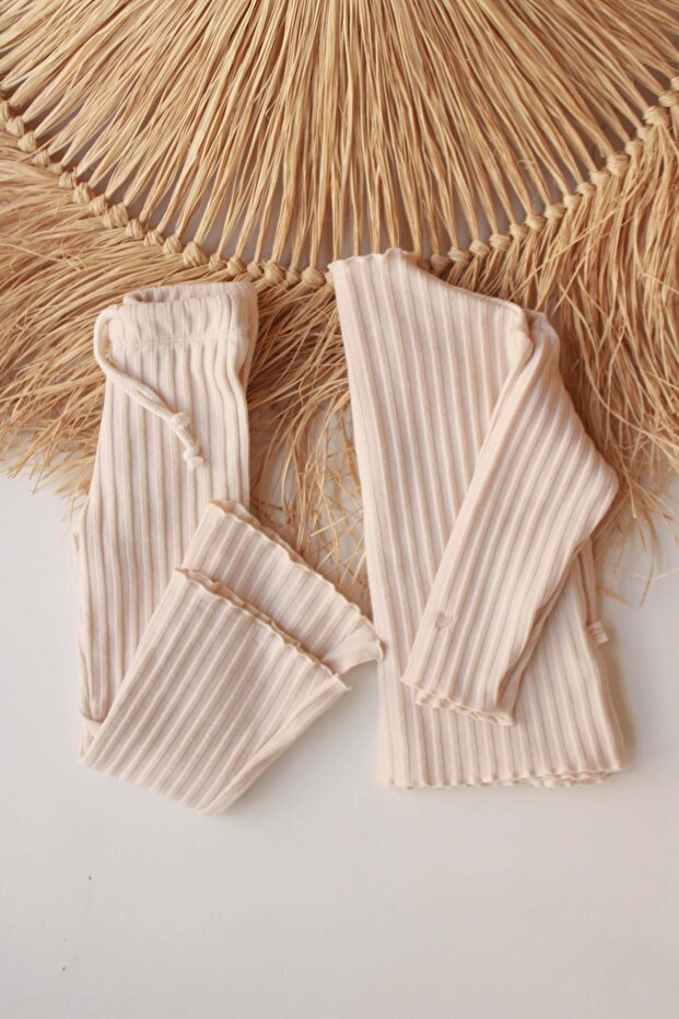 Cream Spanish Leg Girl's Bottom Top Set