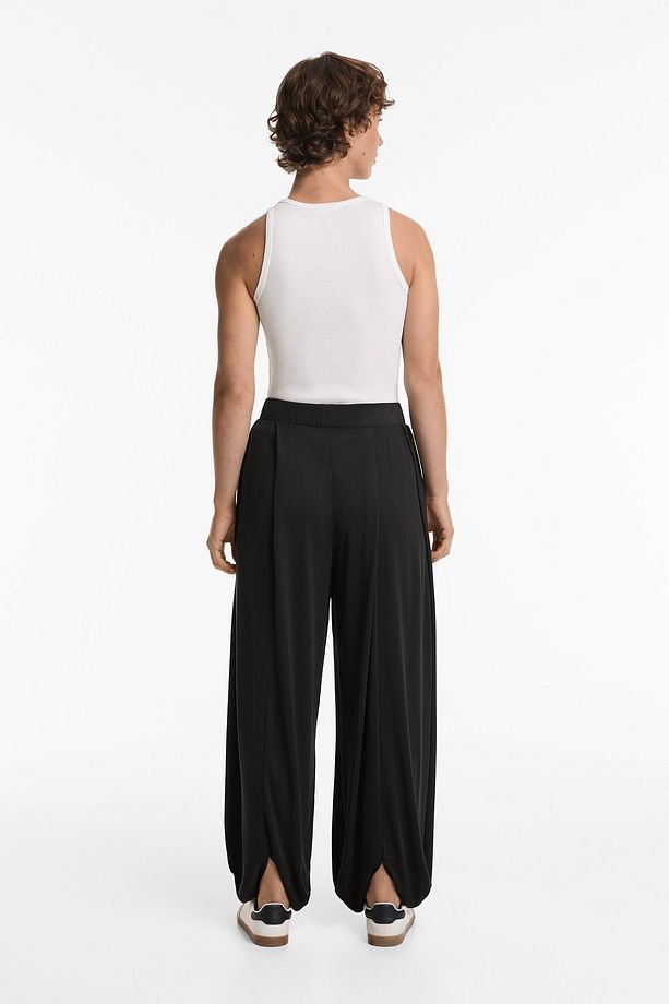 Modal karışımlı balon pantolon - 7