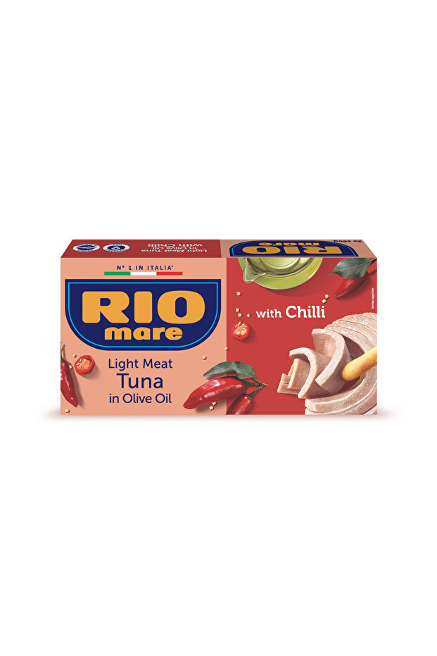 RIO LIGHT MEAT TUNA CHILI IN OLIVE OIL 160GM (2 PCS)