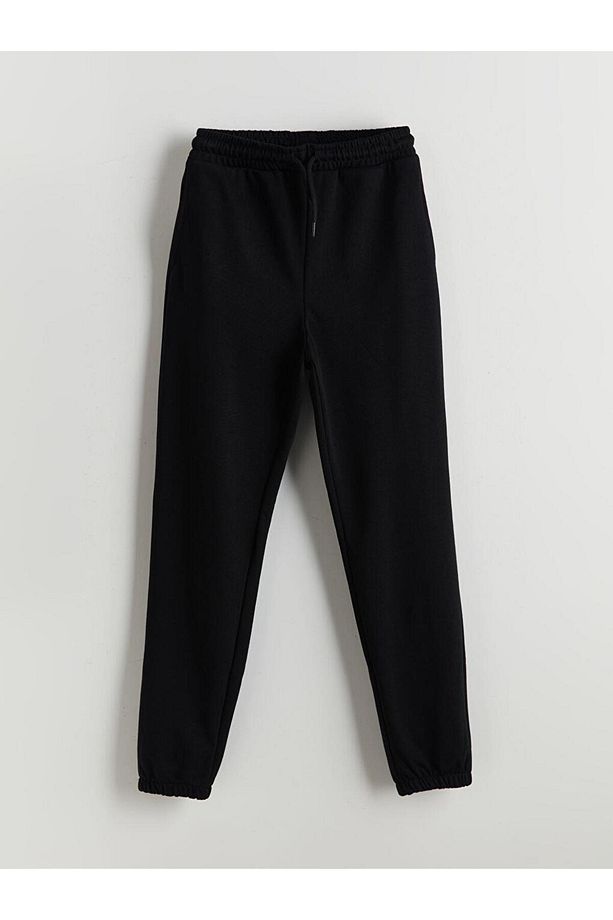 Beli Lastikli Kız Çocuk Jogger Eşofman Altı (S5) - 1