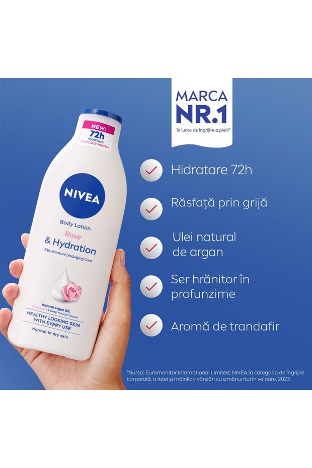 Lotiune de corp Nivea Rose & Hydration - 5