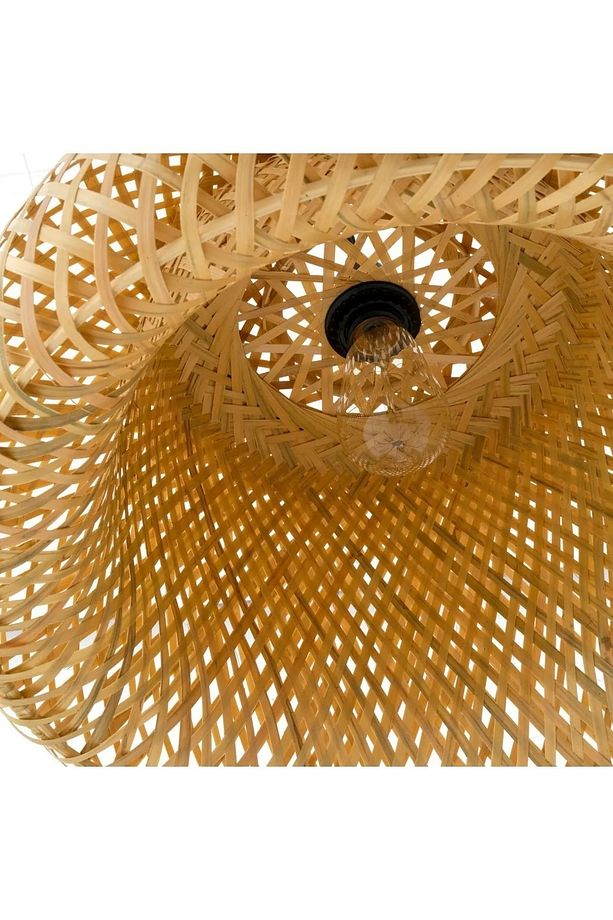 Mirage Model Tekli Rattan Bambu Modern Tasarım İskandinav Bohem Sarkıt Avize - 4