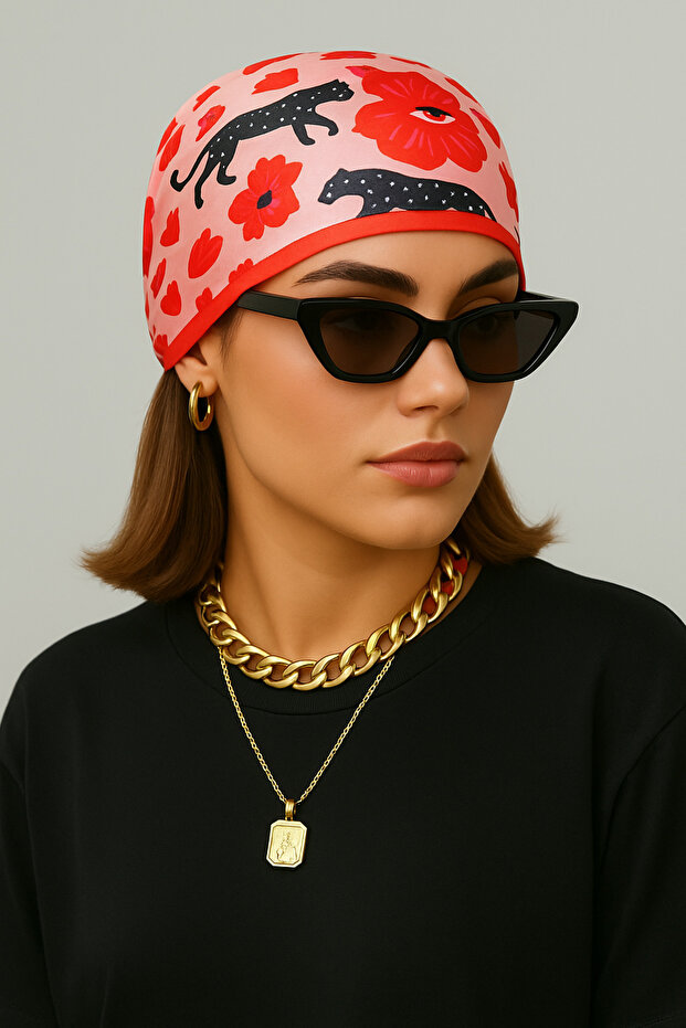 وشاح من الساتان المنقوش - 2