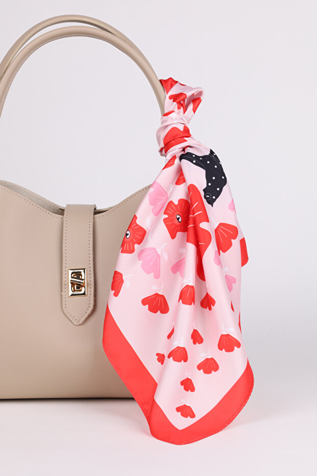 وشاح من الساتان المنقوش - 1