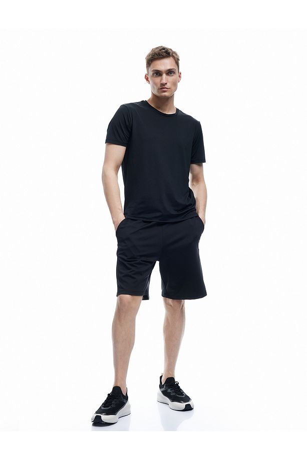 Beli Bağcıklı Cep Detaylı Oversize Bermuda Spor Şort - 2