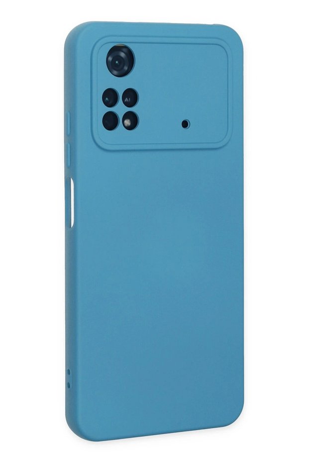 Xiaomi Poco M4 Pro 4g Compatible Case Nano Inside Velvet Silicone - Blue Glstd
