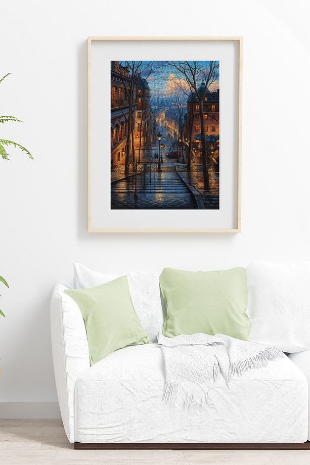 1000 Parça Yapboz Puzzle - Montmartre'de Bahar 3192 - 3