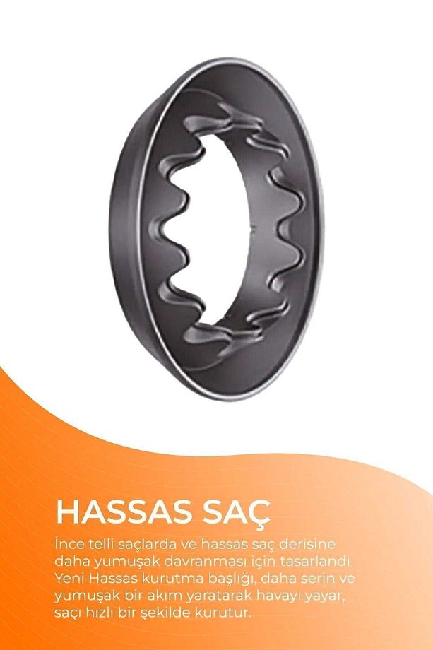 Saç Kurutma Makinesi Aparatları İle Birlikte Saç Kurutma ve Saç Şekillendirme Seti - 5