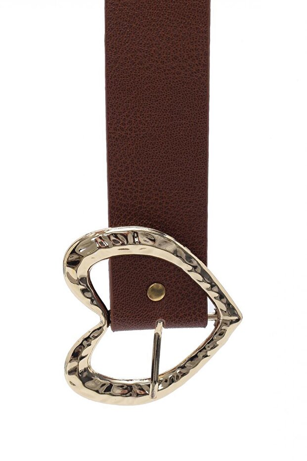 Paçuli Kadın Kalp Tokalı Kemer - 2