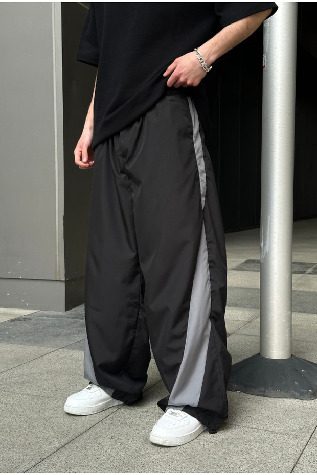 Baggy Parachute Fabric Stopper Leg Sweatpants