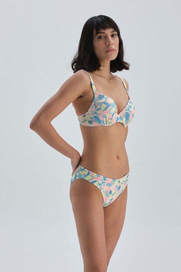 Somon - Mavi Normal Bel Bikini Alt - 3