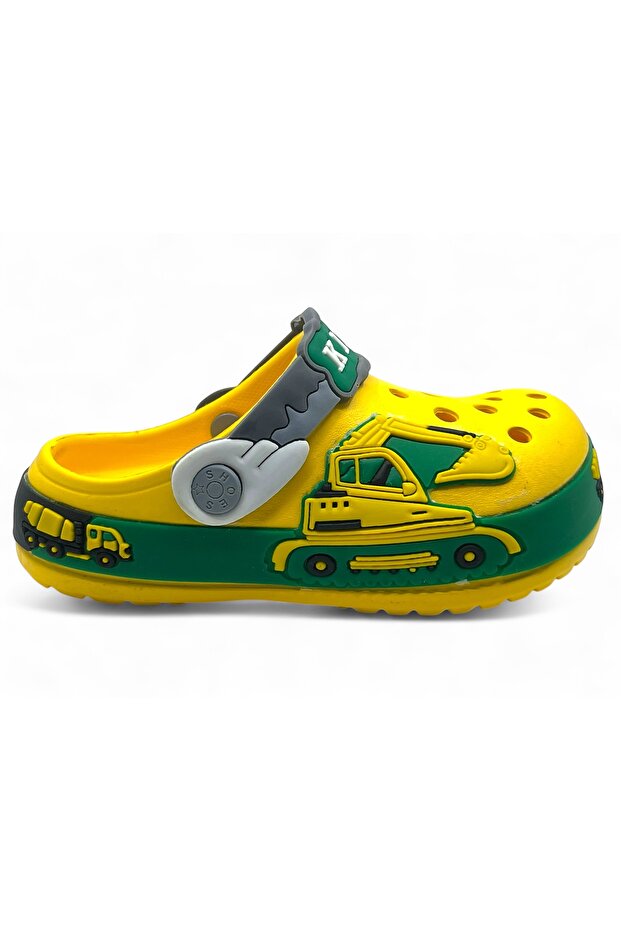 Çocuk Dozerli Terlik - 1