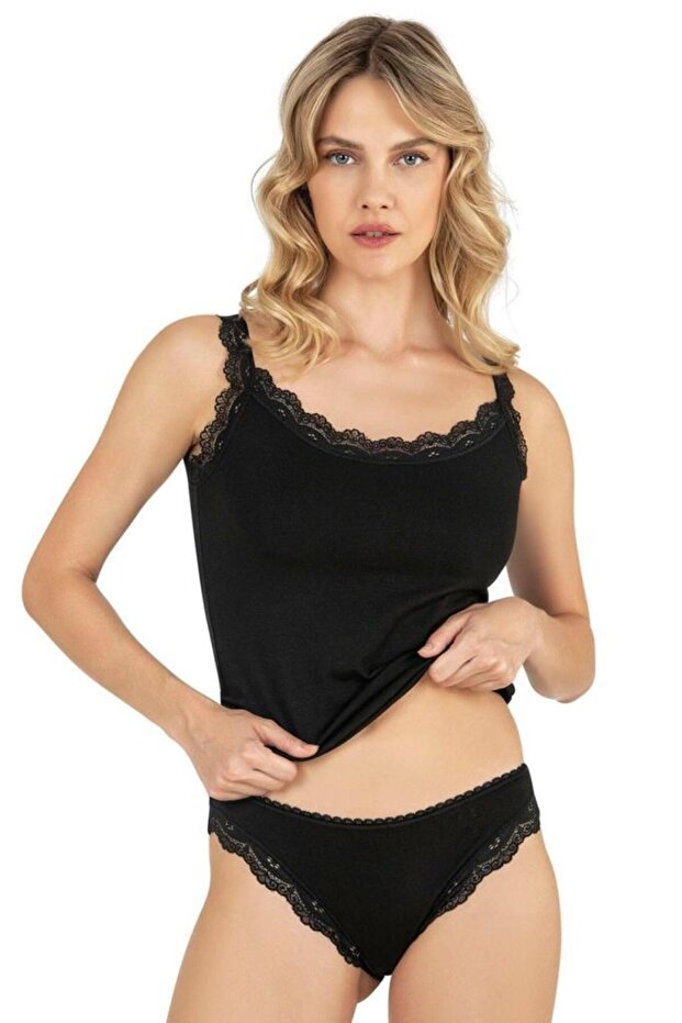 Lace Tank Top Panty Set 1160