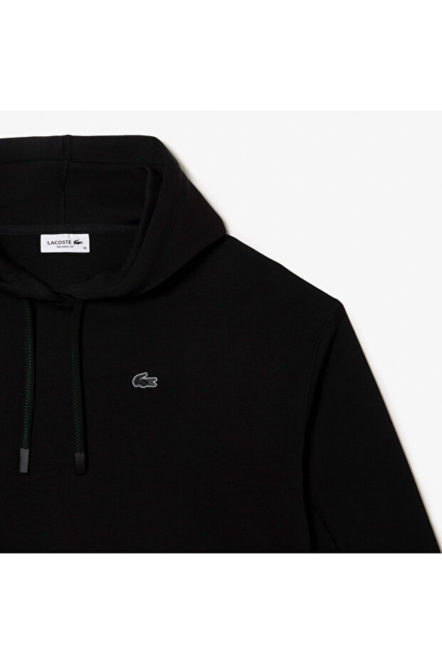 Kadın Relaxed Fit Kapüşonlu Siyah Sweatshirt - 7