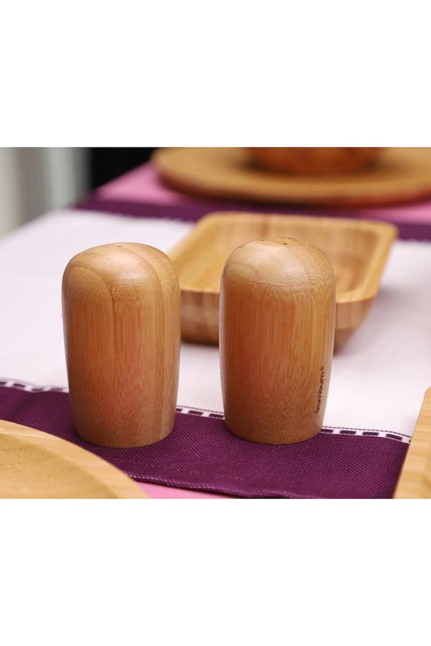 Bambu Glow 6 Kişilik 31 Parça Doğal Bambu Kahvaltı Takımı – Kahvaltı Seti Sunum Seti - 5