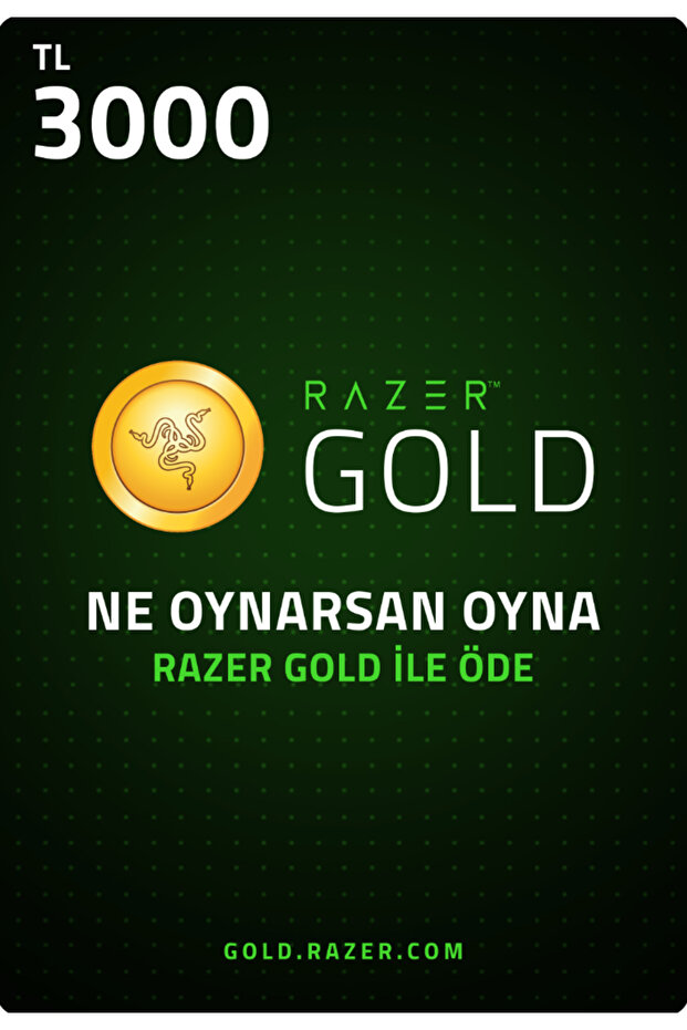 oyunkredi Rzr Gold Pin 3000 TL