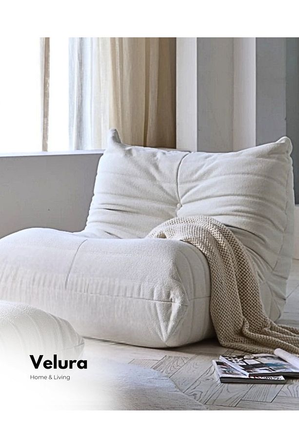 Muvva Berjer & Pofuduk Relax Koltuk & Armut Tekli Koltuk - Sütlü Kahve - 3