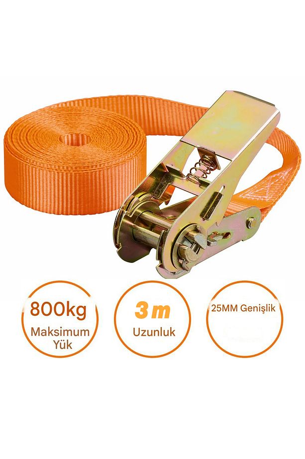 Sonsuz Gırgır Spanzet Yük Gerdirme Halatı Eşya Sabitleme Sapan 3 Metre Yük Taşıma Kamyoncu İpi - 2