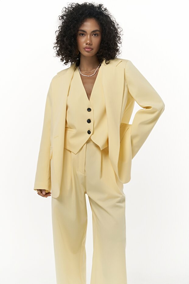 Kaylee Sarı Blazer - 1