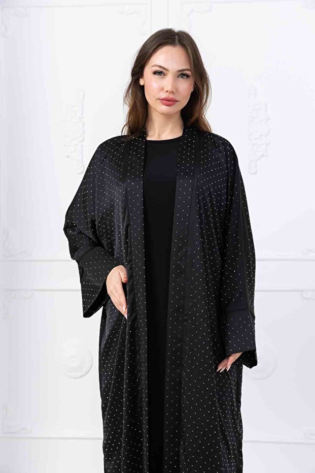 Taş Detaylı Abaya - 2