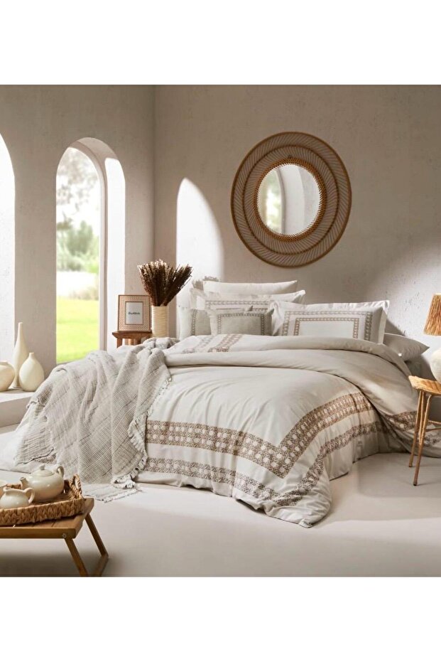 Özdi̇lek Special Double Duvet Cover Set for Mother's Day with Frame Gift