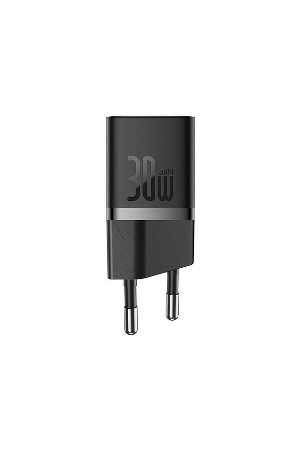 1C 30W GaN5 Mini Hızlı Ev Şarj Adaptörü - Siyah - 1